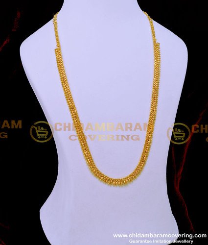 HRM764 - 1 Gram Gold Light Weight U Shape Simple Haram Design Online