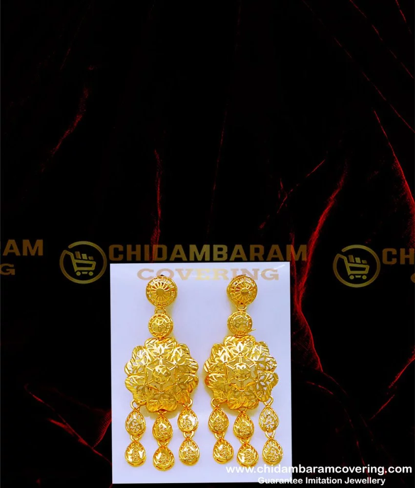 Latest Dubai Gold Big Earrings Designs Collection - YouTube