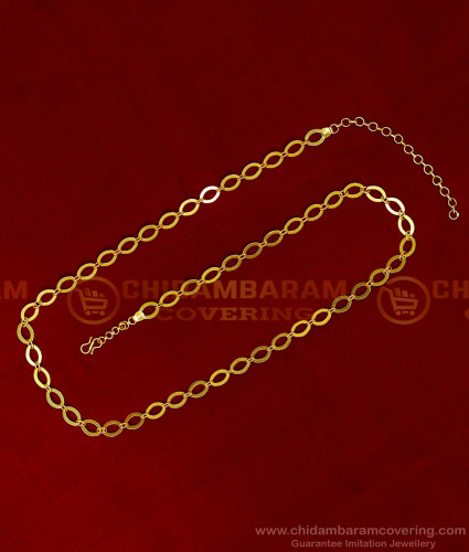 HIP012 - Attractive Gold Design Simple Waist Chain for Saree 
