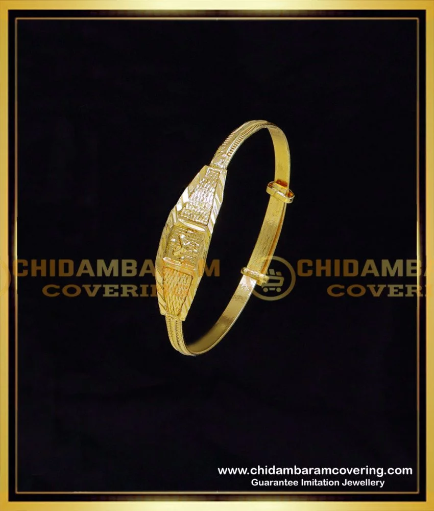Gold plated black hand baby bracelet. – Johnny jeweler st.croix