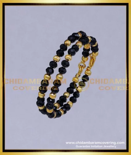 ndian Traditional Gold plated Brass Beads Hand Mangalsutra Bracelet For  Women | eBay