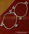 ANK026 - Stylish Look Silver Like White Metal Chain Anklet Velli Kolusu Design for Girls