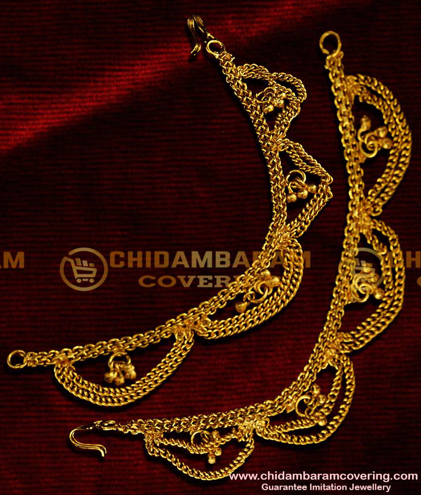 MAT09 - Hook Type Traditional Side Maattal Double Chain Design Imitation Jewelry Online