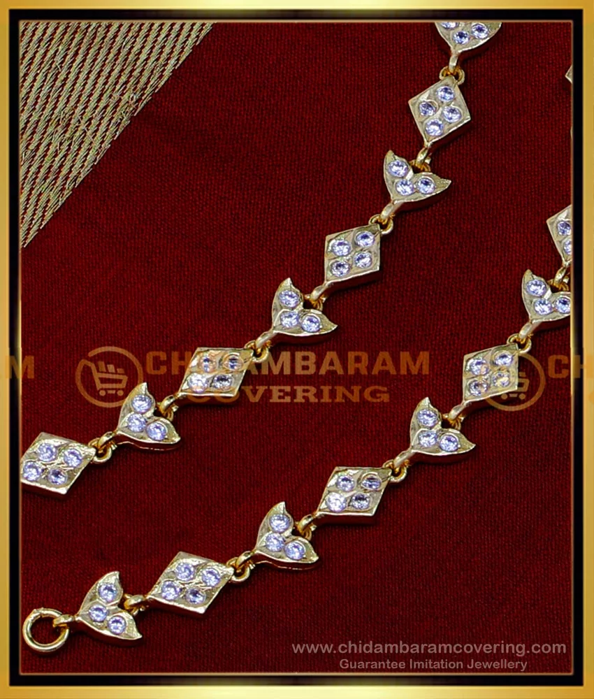 Buy 22Kt Gold 3 Line Kaan Chain Maties 87VG928 Online from Vaibhav Jewellers