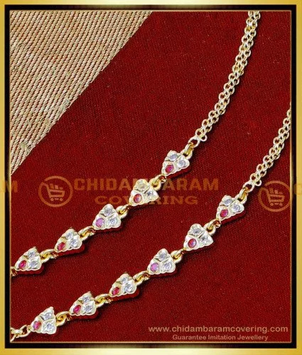 MAT267 - Traditional Gold Design Ear Chain Gold Kan Chain Design