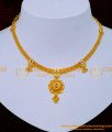 Unique Gold Plated Attigai Style Stone Necklace Design