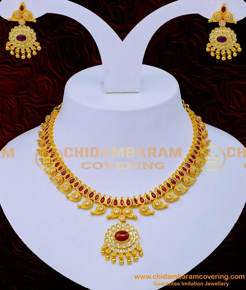 Artificial Necklace Set Designs With Price - South India Jewels