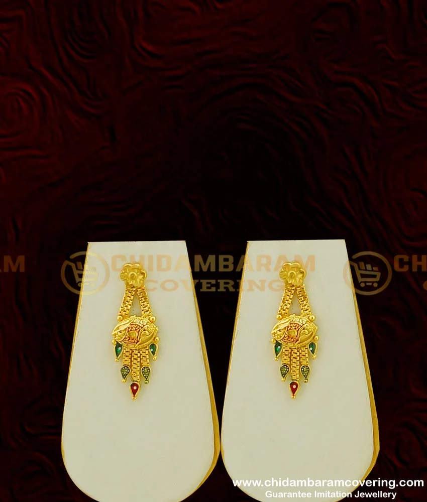 2 gram gold earrings design that'll be the best valentine gift for wife in  2023 - MAGstorz