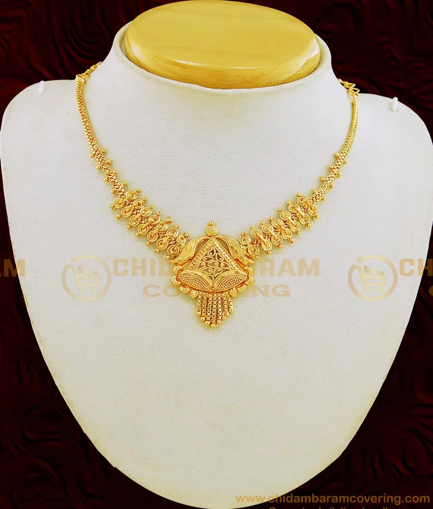 Latest Gold Necklace Designs with Weight & Price