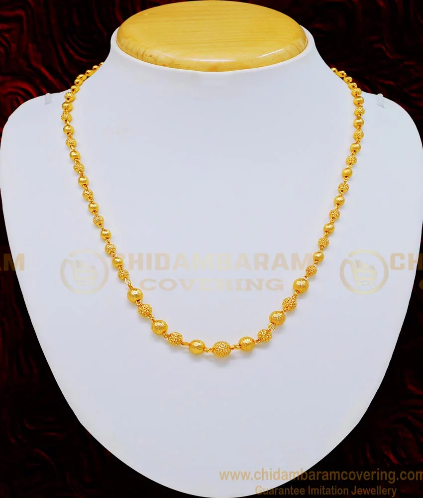 GOLD LOOK RED CRYSTAL & GOLD BEAD NECKLACE – Sanvi Jewels
