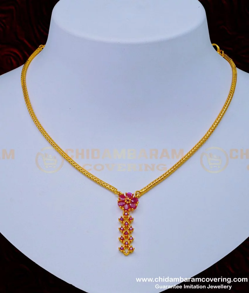 Uncut Diamond Necklace Set with Ruby Beads from Neelam jewellers - Jewellery  Designs