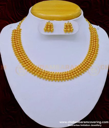 Bridal Choker Necklace Design - South India Jewels