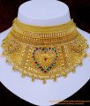  traditional choker necklace online, simple choker necklace, choker necklace set,1 gm Gold Choker designs, gold plated choker necklace