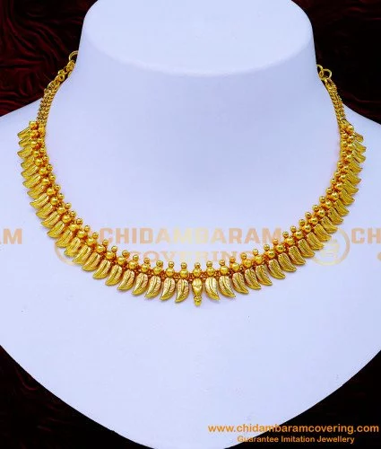Gold tone Kerala style necklace dj-40784 – dreamjwell