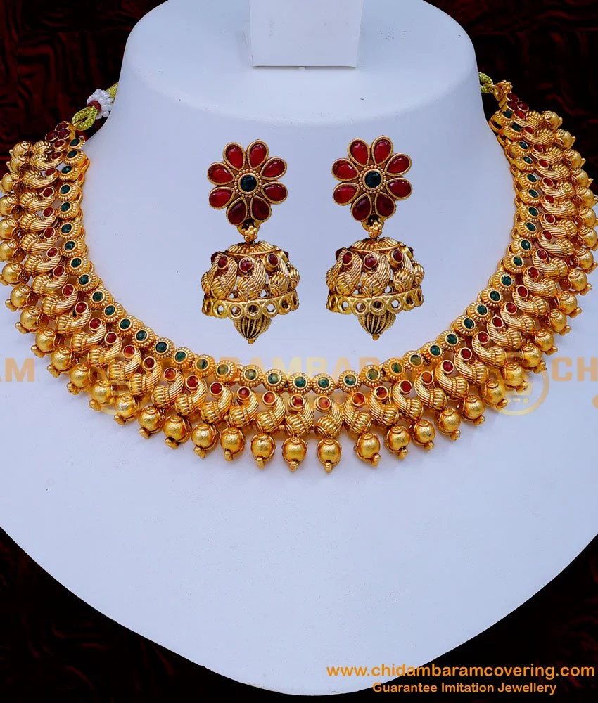 Necklace 22 K Wedding Gold Set, 50 To 70 Gram at Rs 5000/gram in Hyderabad  | ID: 22816127862