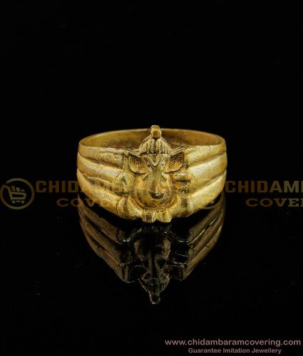RNG046 - Panchaloham Vinayaka Ring Models Lord Genesha Finger Ring Natural Color 5Metal Ring Collections
