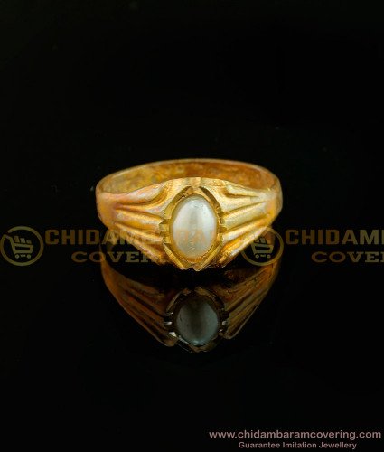 RNG059 - Five Metal Daily Wear Pearl Ring Impon Muthu Mothiram Panchaloha Finger Ring