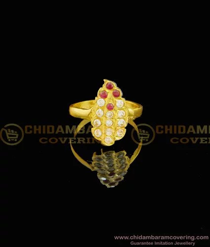 Rasi Kal Mothiram Latest Design Yellow Stone Gold Ring Womens Collections  FR1174
