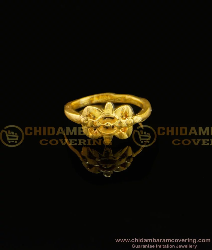 Buy Gold plated plain Finger Rings Online|Kollam Supreme