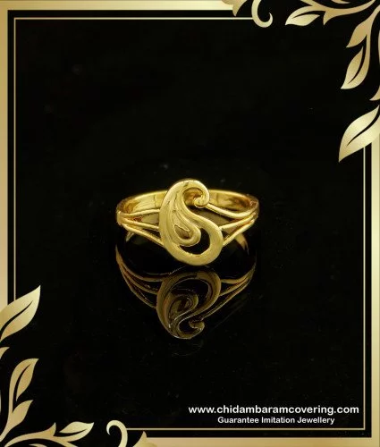 Buy Pure Impon Jewellery Gold Plated Ladies Finger Ring for Daily Use