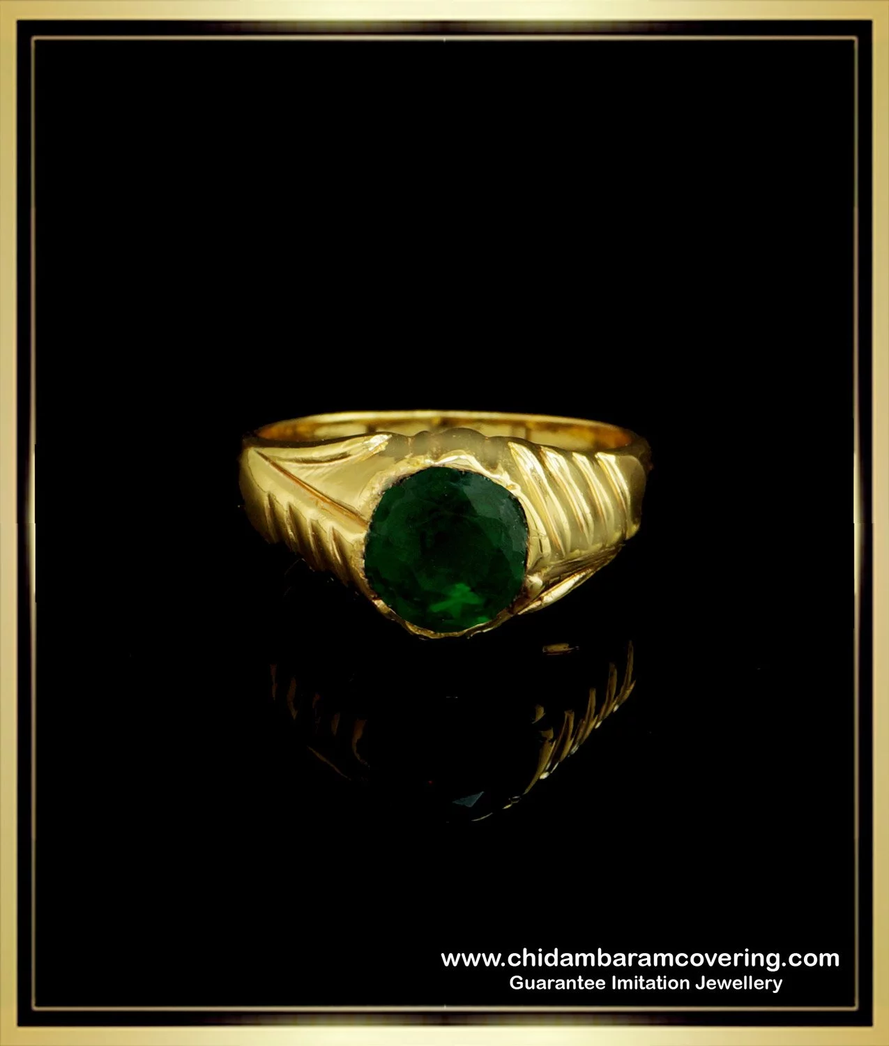 Wood Bridal Set with Solitaire Square Emerald Stone | Jewelry by Johan -  Jewelry by Johan