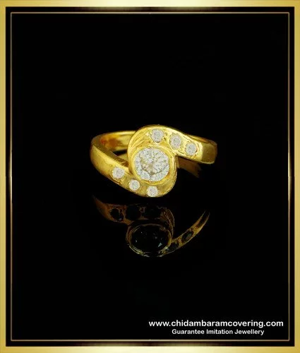 Buy Yellow Gold & White Rings for Women by P.C. Chandra Jewellers Online |  Ajio.com