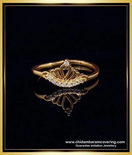 22K Solid Gold Designer Ring R9069 | Royal Dubai Jewellers