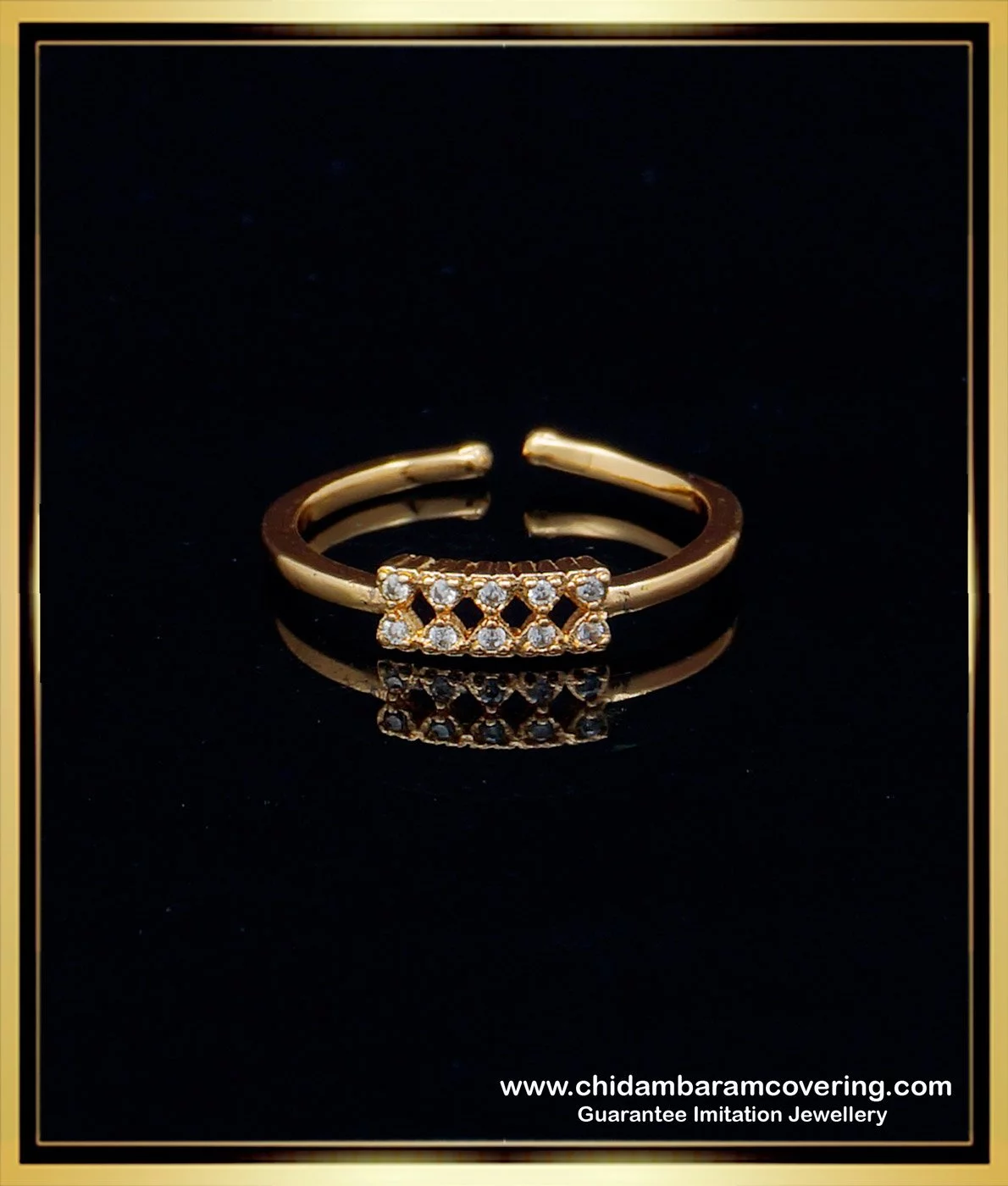 Buy 22Kt Flower Design Gold Ring For Female 97JM4832 Online from Vaibhav  Jewellers