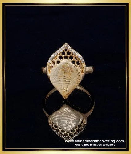 Wajiha Traditional Antique Gold Plated Finger Ring – KaurzCrown.com