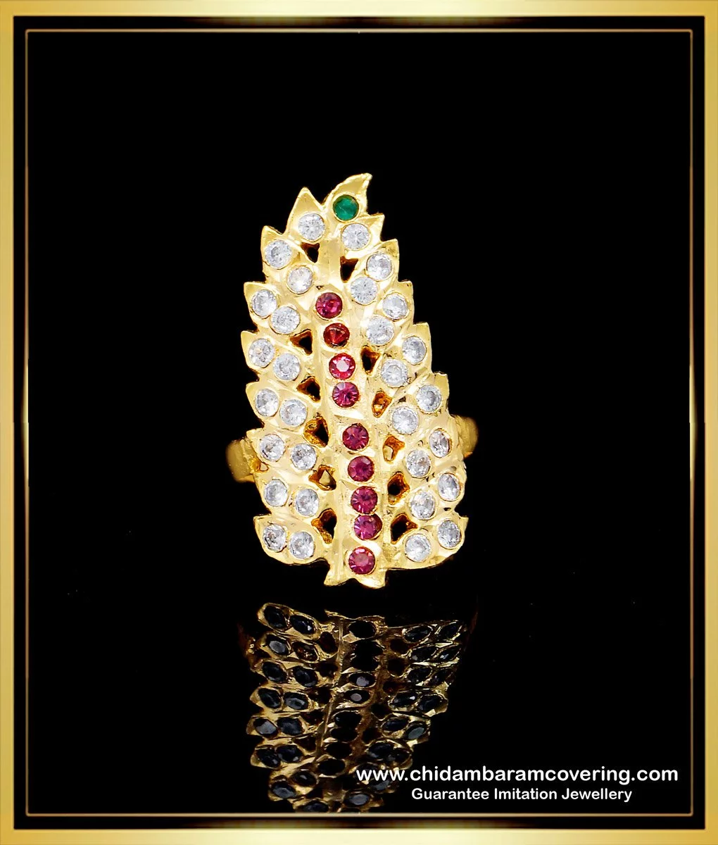 Plain Leaf Design Gold Ring 03-03 - SPE Gold,Chennai