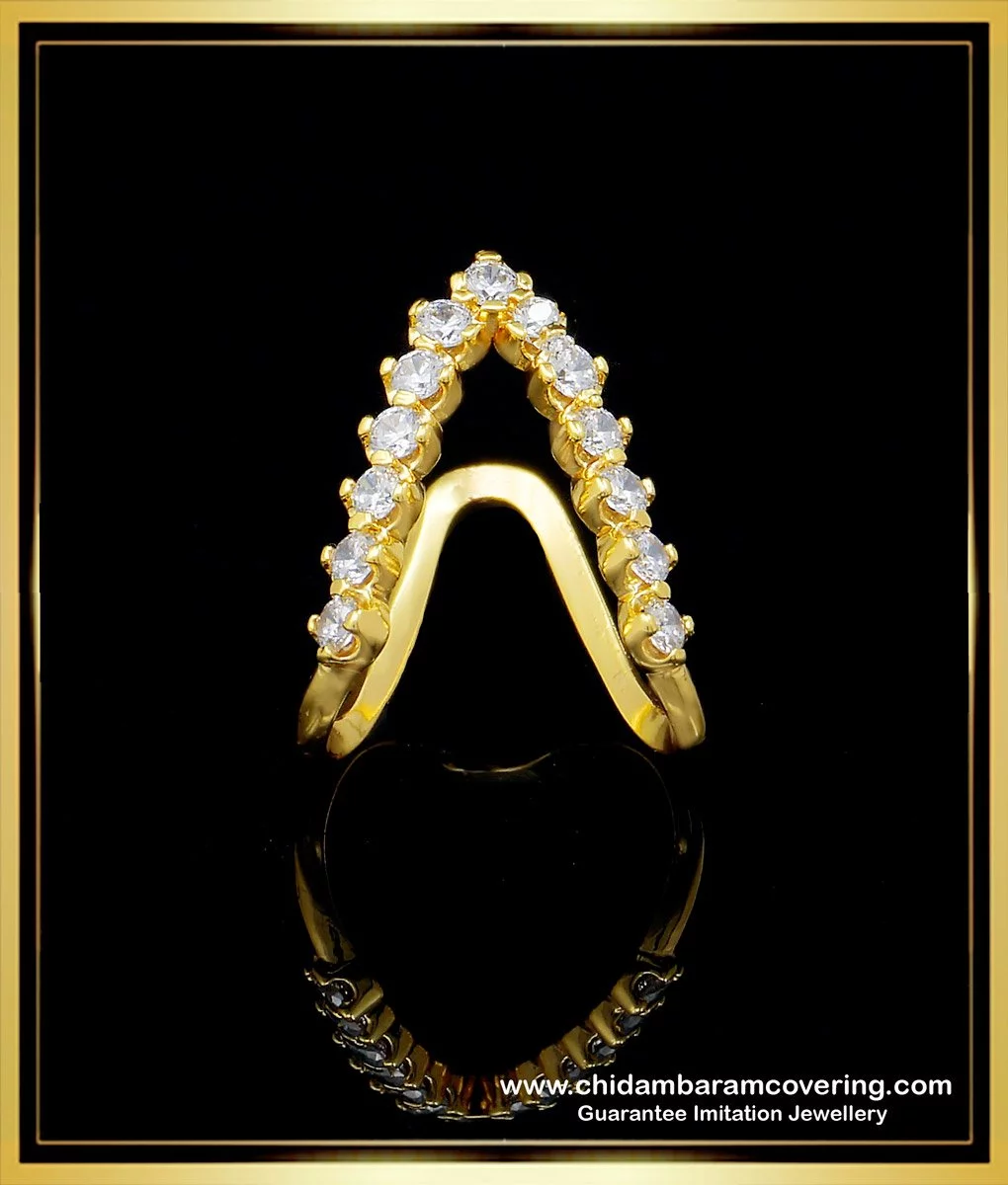 Vighnaharta traditional south indian Gold Plated finger Ghoda vanki Ring -  VIGHNAHARTA - 4017582