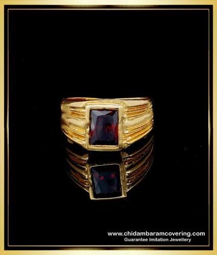 Hessonite Gold Ring (Design A7) | GemPundit