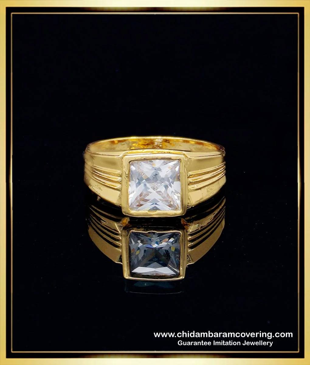 2 Gram Gold Plated TV Ring Superior Quality Ring for Men FR1345