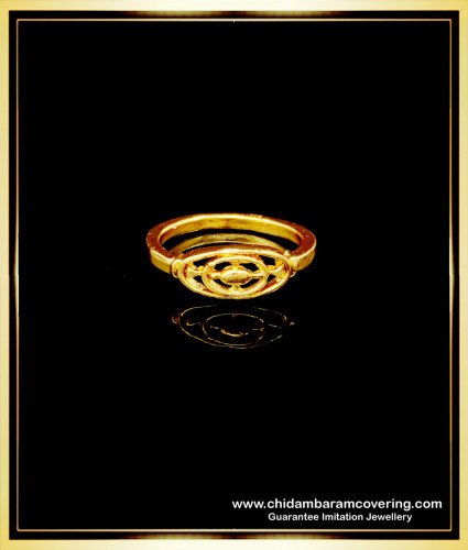 RNG234 - Simple Gold Ring Design Pure Impon Daily Use Plain Finger Ring Online