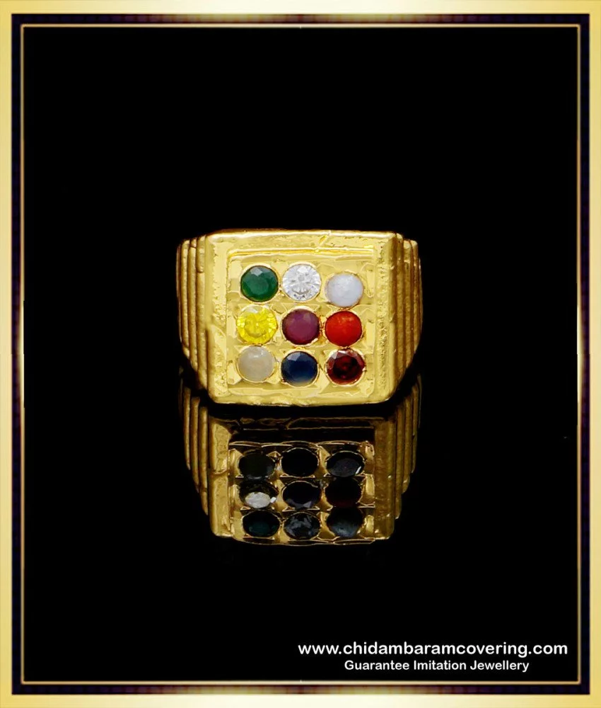 Buy Vaibhav Jewellers 18K Navratna Ring 148DG9452 Online from Vaibhav  Jewellers