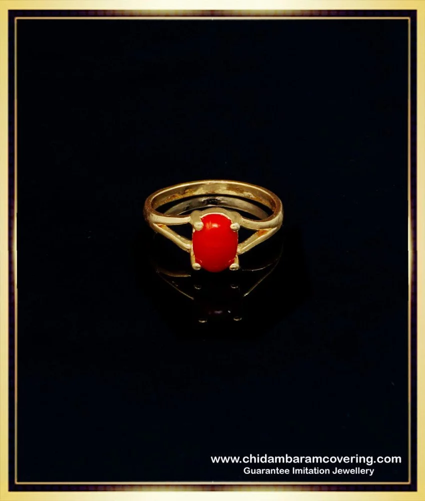 Sterling silver gold plated pearl red coral CZ ring | eBay