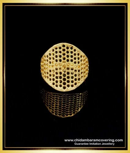 Stone Rectangular Design Gold Ring 02-07 - SPE Gold