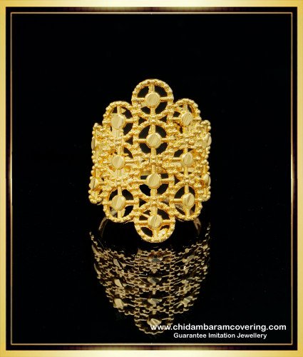 RNG286 - Modern Dubai Gold Jewellery Finger Ring Design for Women