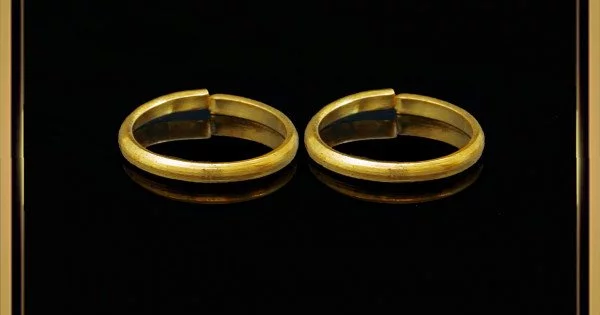 rng304 light weight daily use adjustable gold plated toe rings online 2