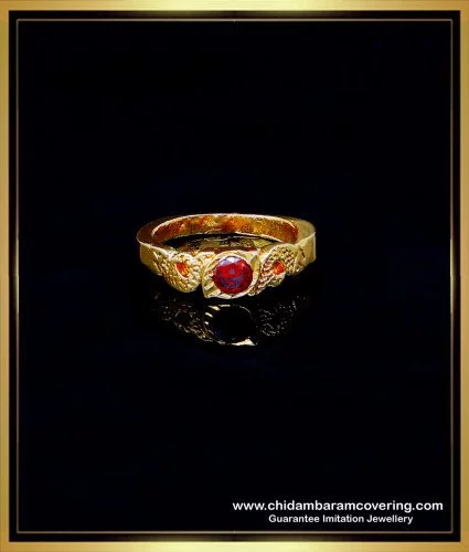 rng319 orange color stone original impon finger ring for women 2
