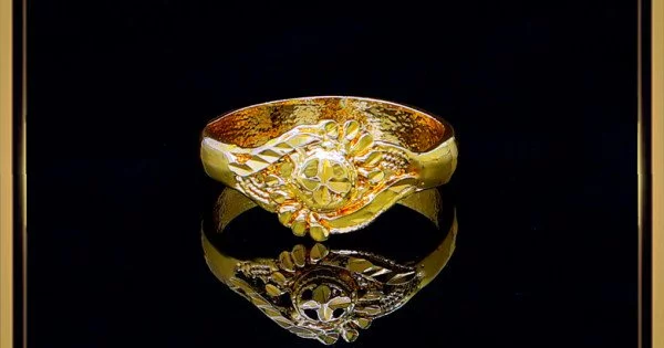 Resplendent divine lakshmi gold Ring - jewelnidhi.com