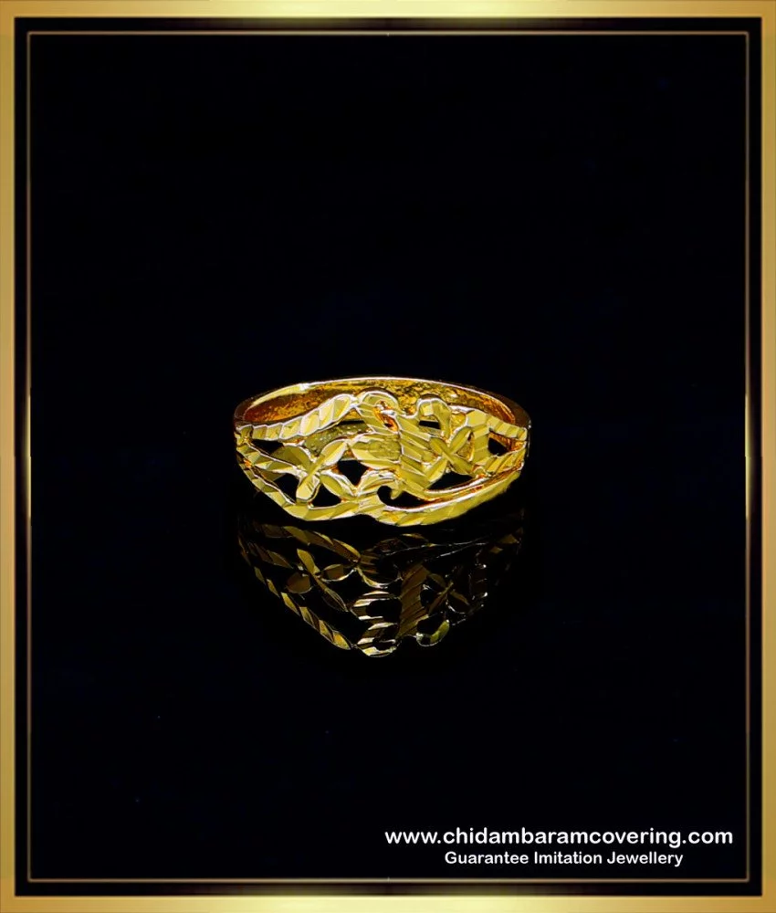 Buy Simple Gold Ring Design Pure Impon Daily Use Plain Finger Ring Online