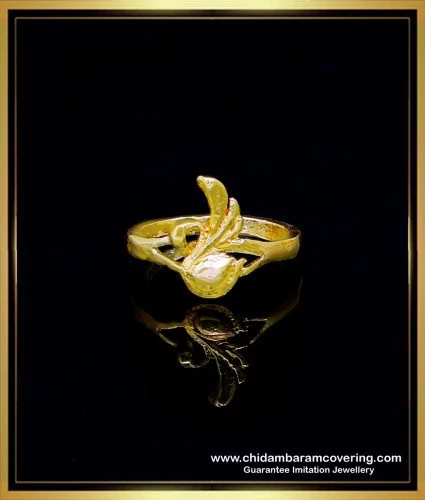 rng332 impon jewellery peacock design daily wear impon ring online 1