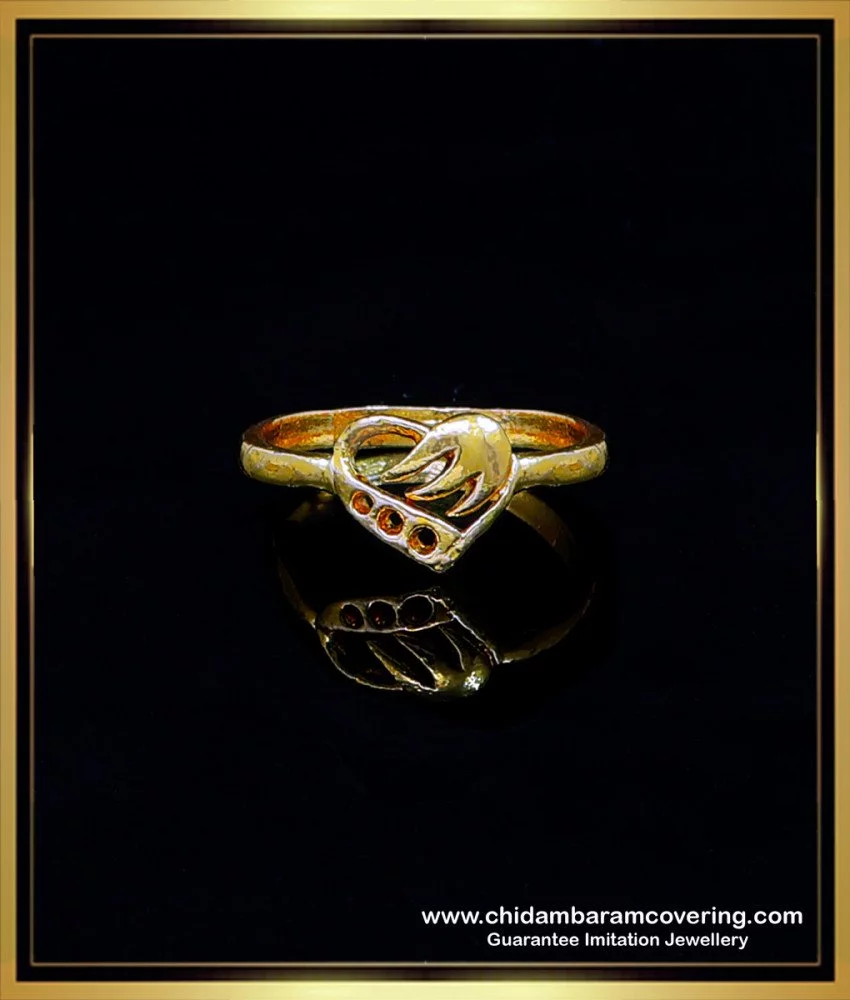 Classic Gold 4 Stone Finger Ring for Men-as247.edu.vn