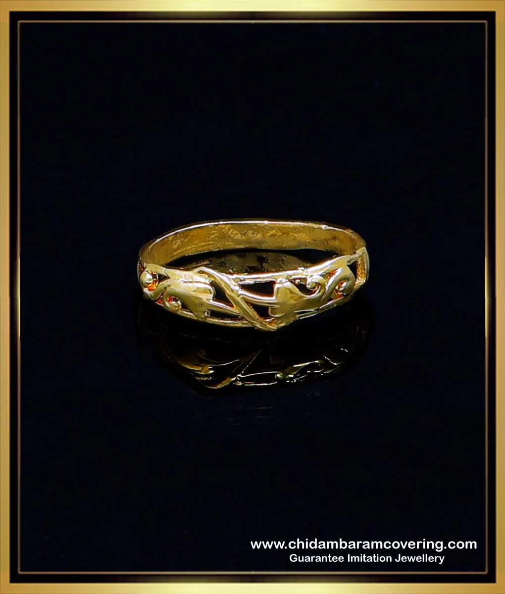7mm - Rose Gold Flower Pattern Band - Floral Stack Ring