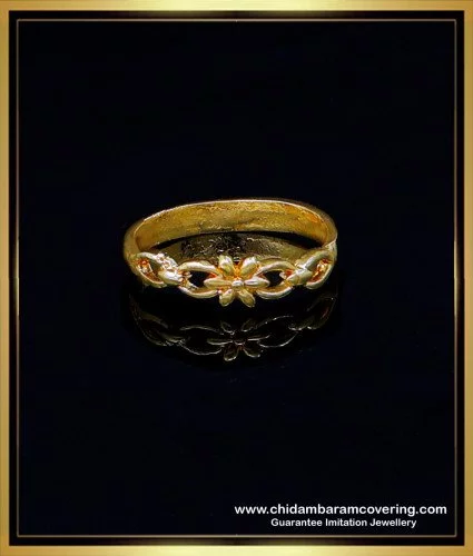Buy Pansy Floral CZ Simple Finger Ring | Tarinika - Tarinika India