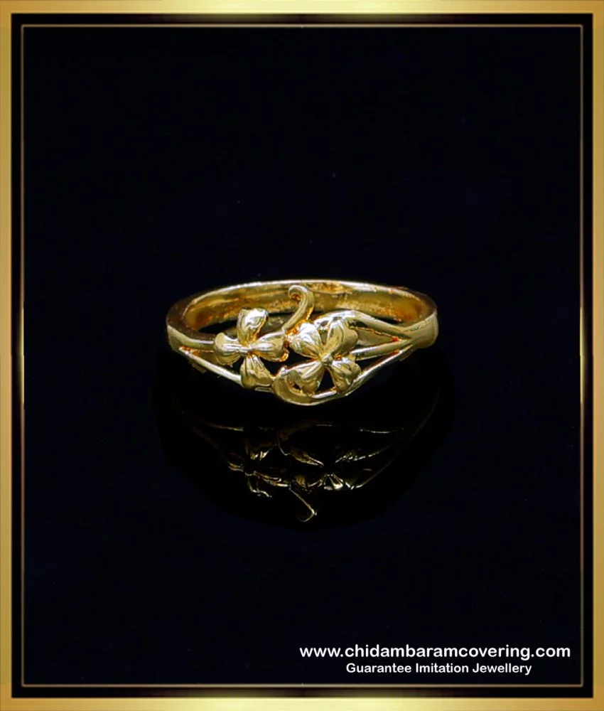 Plain Gold Band Ring @ Jewel Hub-gemektower.com.vn