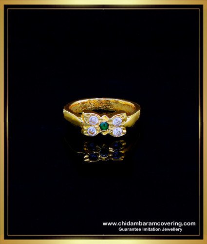 RNG360 - Traditional Stone Impon 1 Gram Gold Ring for Ladies